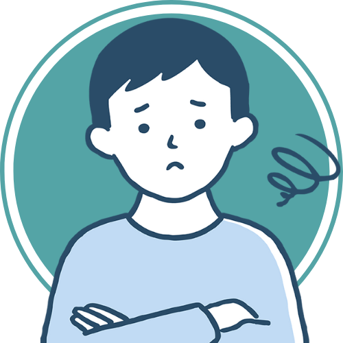 困っている父親のアイコン