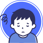 困った男の子のアイコン