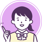 安心した女子生徒のアイコン